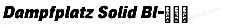Dampfplatz Solid Bl字体转换